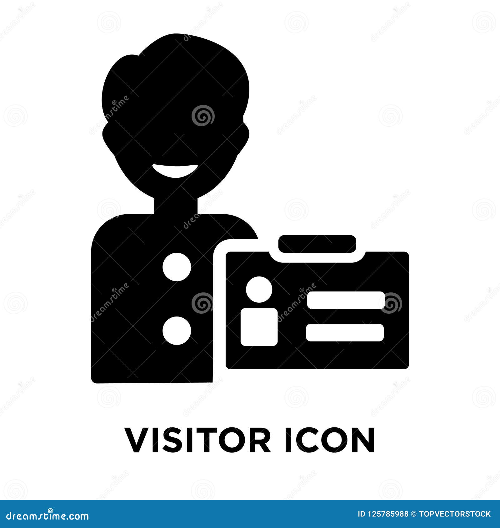 visitor iconÃÂ    on white background, logo concept